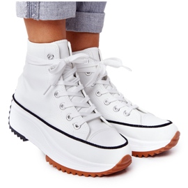 PS1 Zapatillas de cuero en una plataforma Coachella blanca blanco PS1 Zapatillas de cuero en una plataforma Coachella blanca blanco