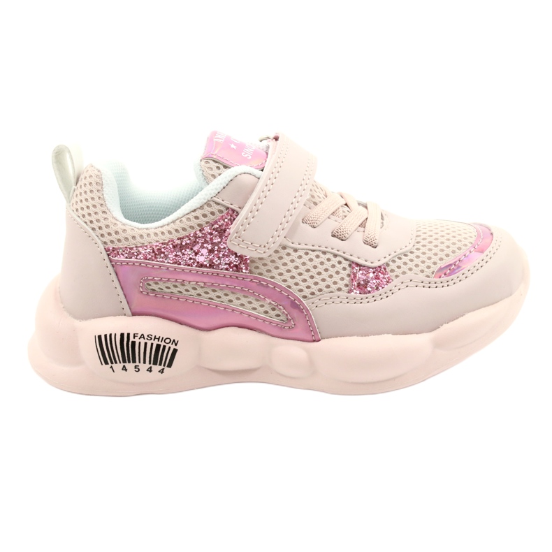 American Club Zapatos deportivos halográficos rosas de moda ES23/21 rosado