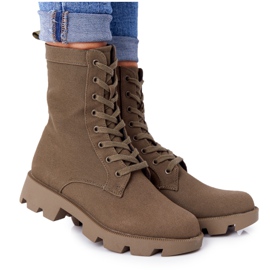 Botas de trabajo verdes Haley para mujer