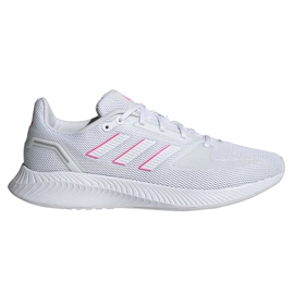 Zapatillas de mujer adidas Runfalcon 2.0 blancas y rosas FY9623 blanco rosado