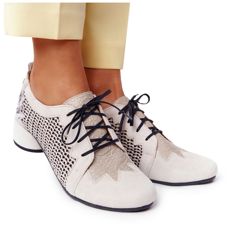 Zapatos Tacones Altos Trenzados Maciejka 04890-04 Beige