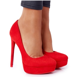 PS1 Tacones Margharita De Ante Rojo Clásico
