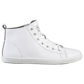 Ideal Shoes Zapatillas deportivas de alta moda blanco