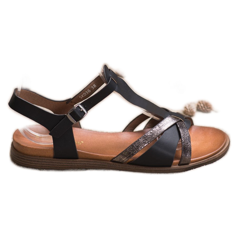 Sandalias negras de Sergio Leone negro