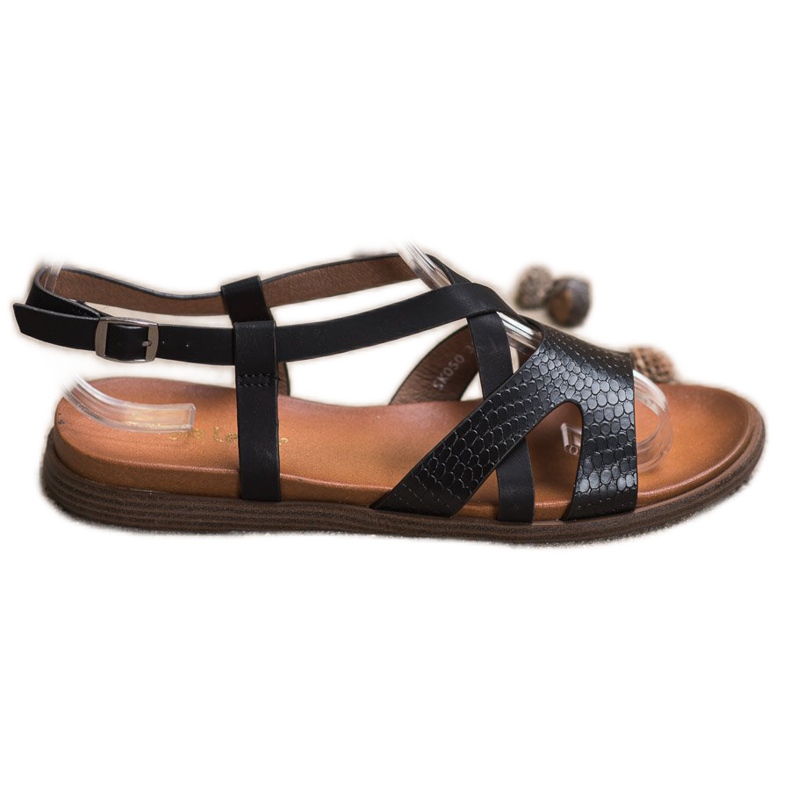 Sandalias Casual Sergio Leone negro