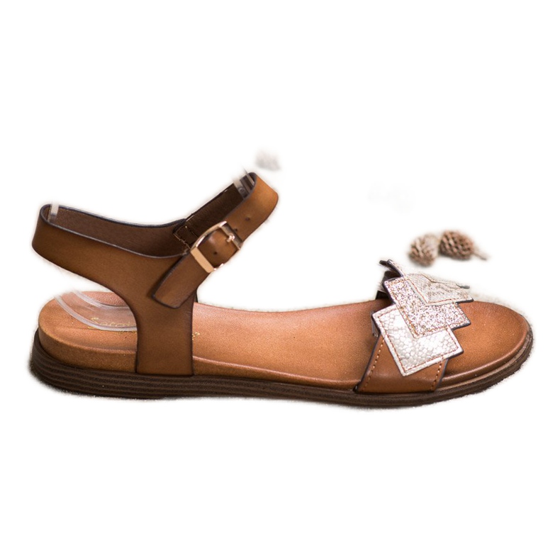 Elegantes sandalias Sergio Leone marrón