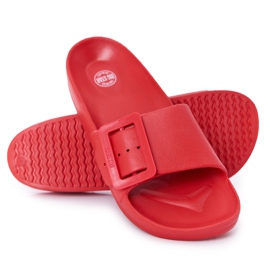 Pantuflas de Mujer Big Star con hebilla FF274A385 Rojo