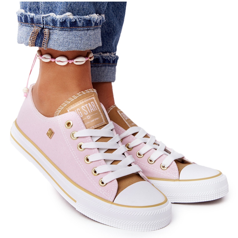 Zapatillas de mujer clásicas Big Star HH274455 Rosa rosado