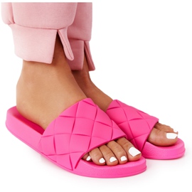 PS1 Pantuflas Goma Mujer Fucsia Let's Swim rosado