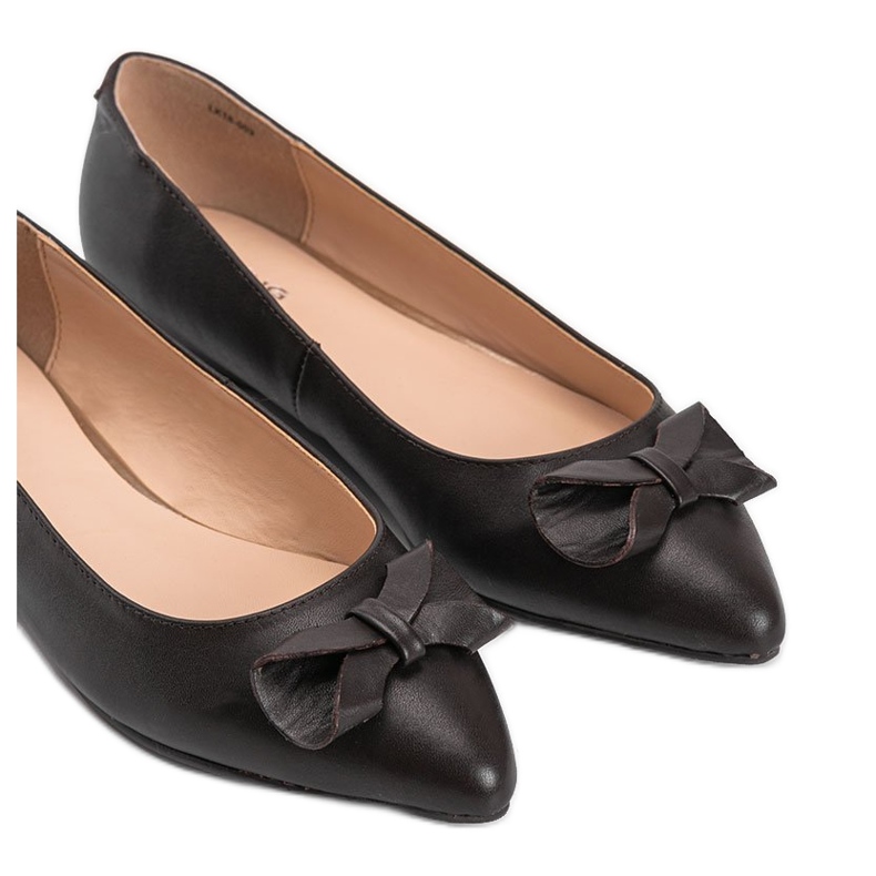 Bailarinas marrones con lazo Lisa marrón Bailarinas marrones con lazo Lisa marrón