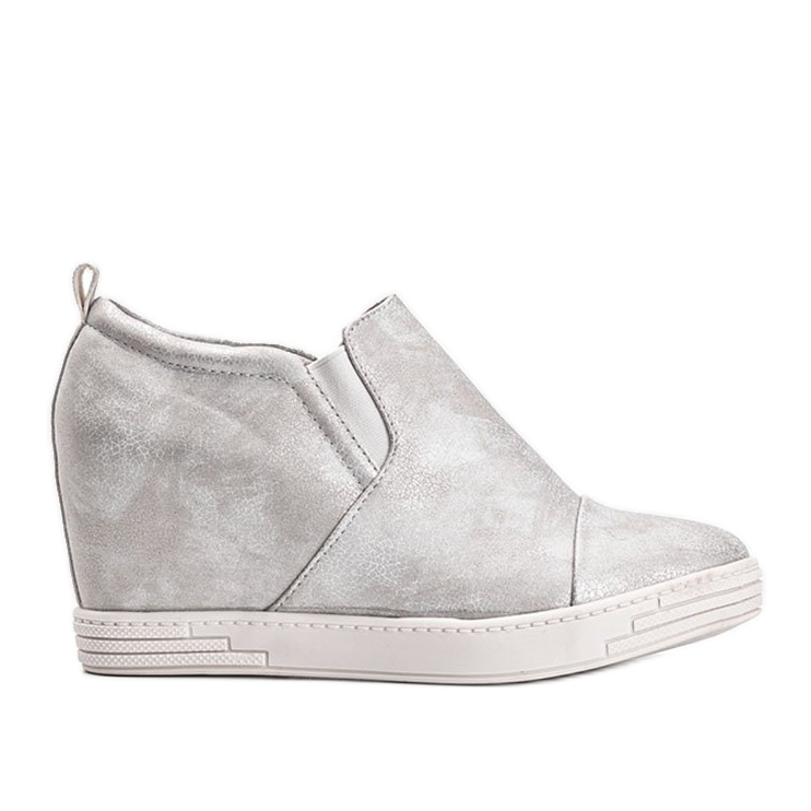 Zapatillas de mujer Jayla blancas brillantes blanco plata