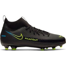 Zapatillas de fútbol Nike Phantom Gt Academy Df FG / MG Junior CW6694 090 negro negro