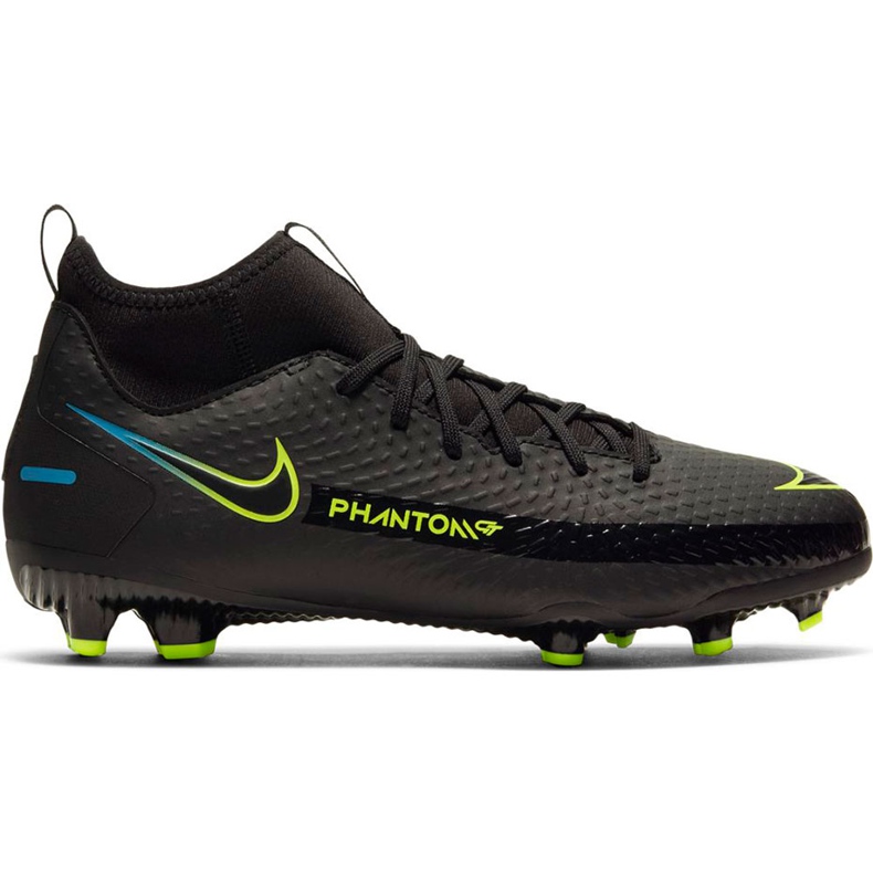 Zapatillas de fútbol Nike Phantom Gt Academy Df FG / MG Junior CW6694 090 negro negro