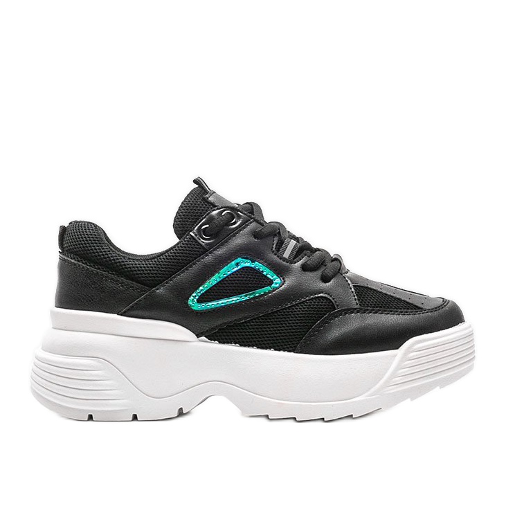 Zapatillas negras con suela gruesa Jaida negro