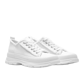 Zapatillas blancas sobre suela gruesa Makenna blanco