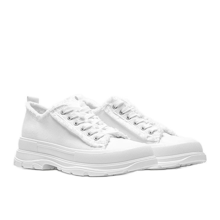 Zapatillas blancas sobre suela gruesa Makenna blanco