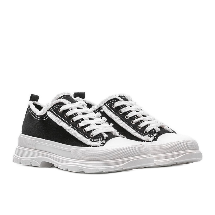 Zapatillas negras sobre suela gruesa Makenna negro