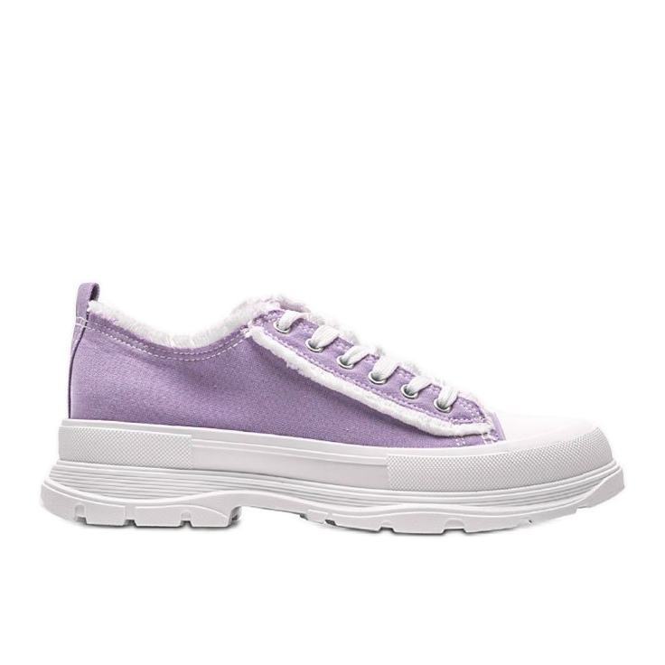 Zapatillas violetas sobre suela gruesa Makenna