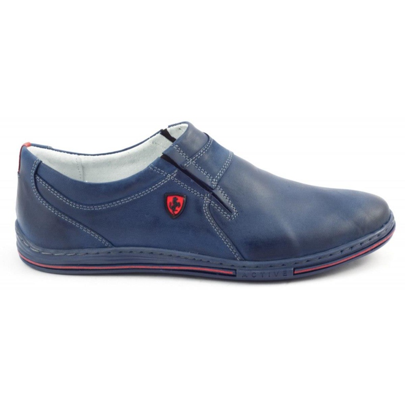 Polbut Zapatos Brogues para Hombre Piel 362 Azul Marino