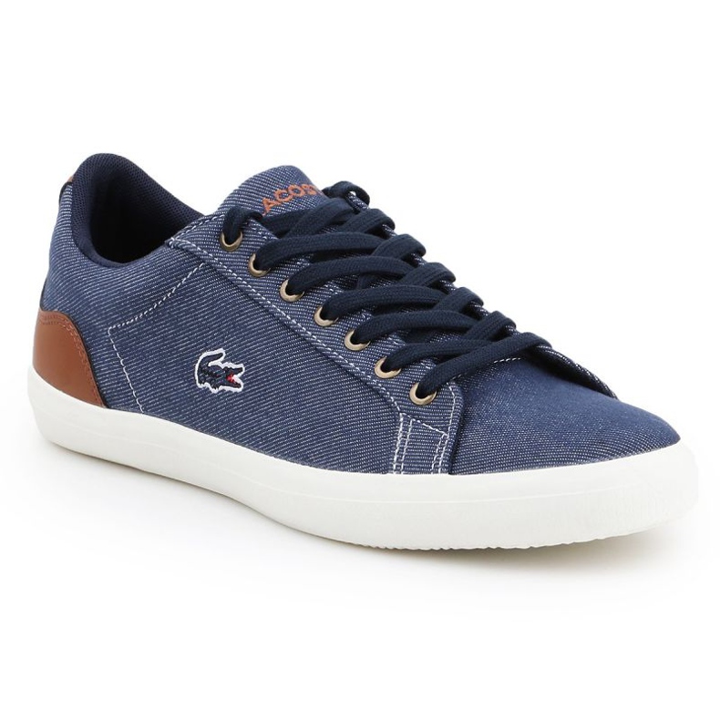 Zapatos Lifestyle Lacoste Lerond 317 2 Cam M 7-34CAM00422Q8 blanco marrón azul marino
