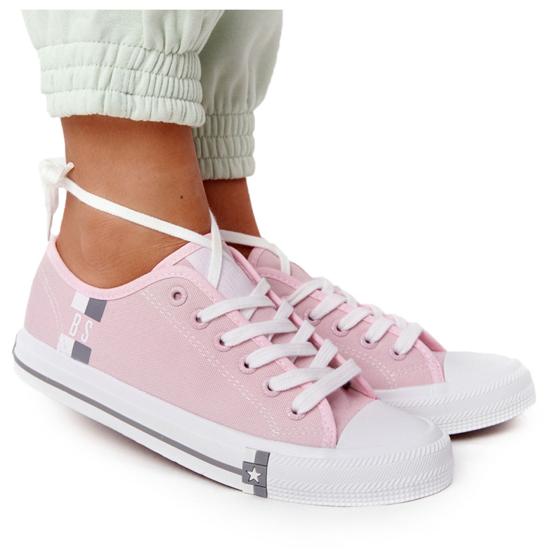 Zapatillas de mujer clásicas Big Star HH274110 Light Pink rosado