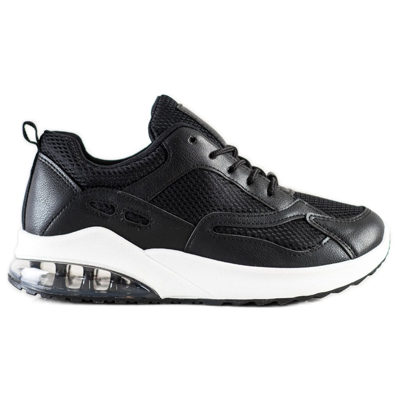SHELOVET Zapatillas negras con malla negro
