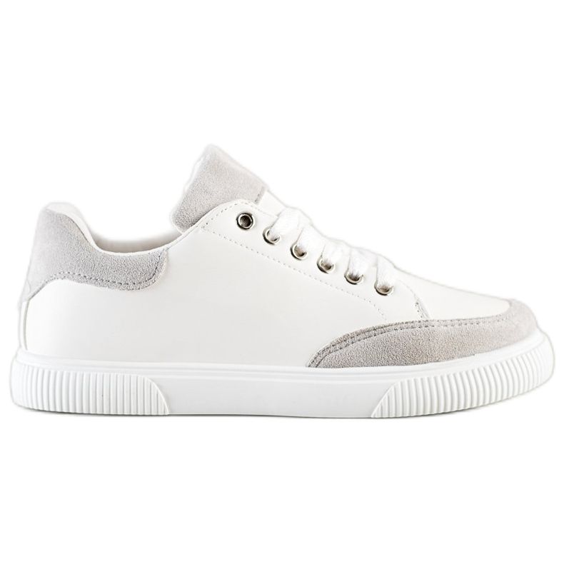 SHELOVET Zapatillas blancas con estilo blanco SHELOVET Zapatillas blancas con estilo blanco