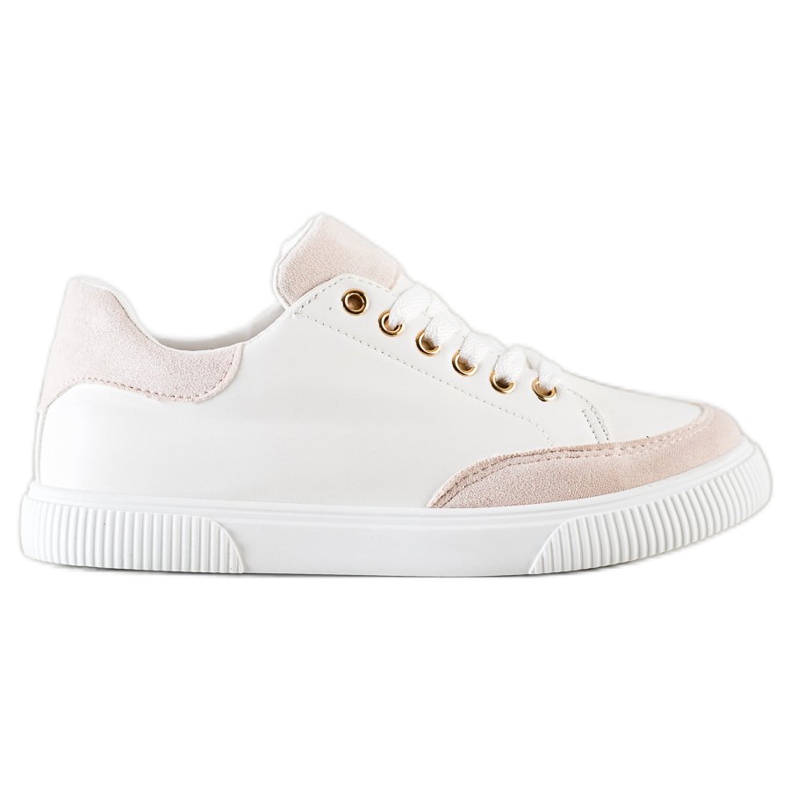 SHELOVET Zapatillas blancas con estilo blanco