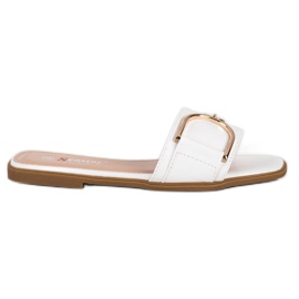 Seastar Pantuflas Elegantes Con Adorno blanco