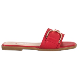 Seastar Pantuflas Elegantes Con Adorno rojo