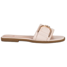 Seastar Pantuflas Elegantes Con Adorno beige