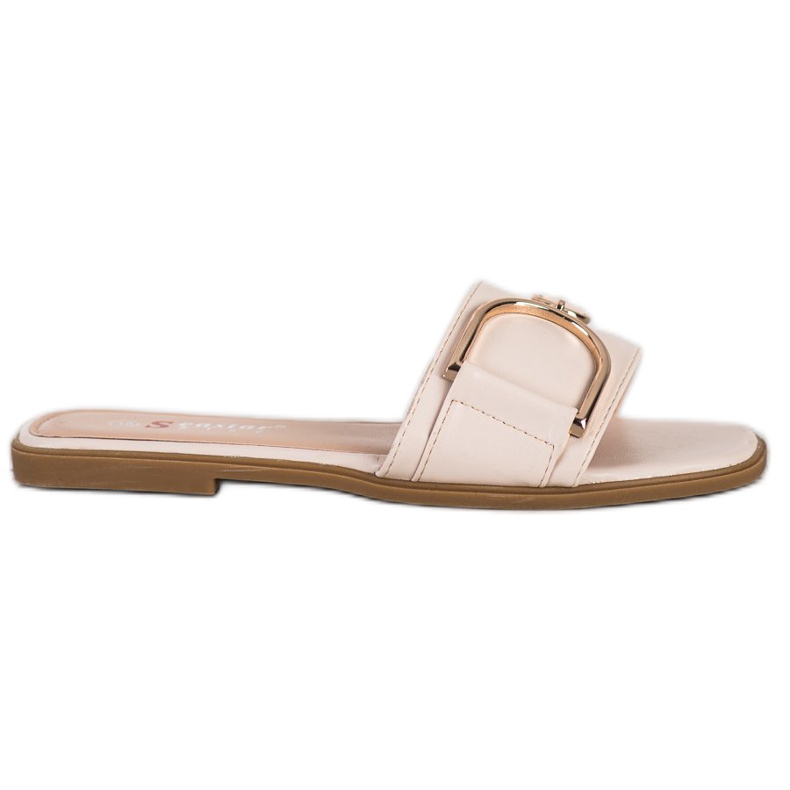 Seastar Pantuflas Elegantes Con Adorno beige