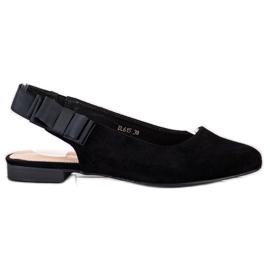 Sergio Leone Zapatos de tacón sin cordones con lazo negro