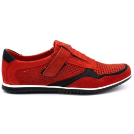 Polbut Zapato casual hombre piel 2102 / 2L rojo