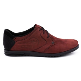Polbut Zapatos piel hombre 2103 burdeos rojo