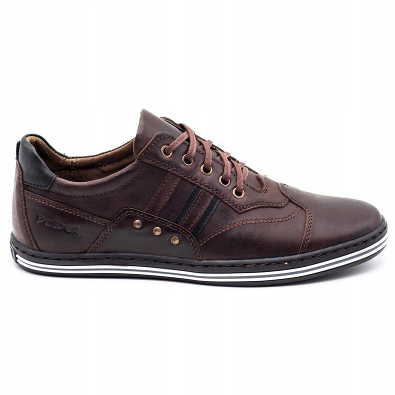 Polbut Zapato casual hombre 1801 marrón oscuro