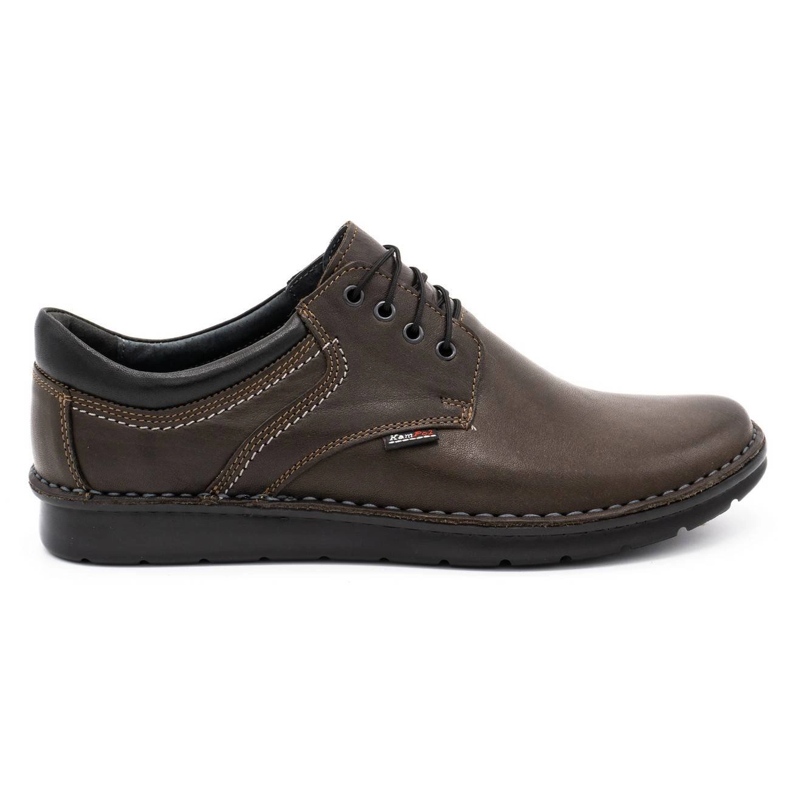 Kampol Zapatos casuales de hombre 11 / CZEK marrón oscuro