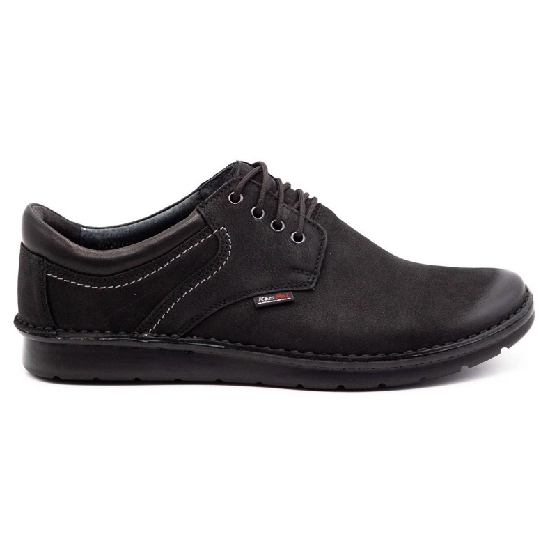 Kampol Zapatos casual hombre 11/3 negro nubuck