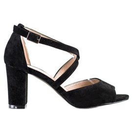 Sandalias VINCEZA de ante negro