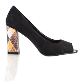 Sergio Leone Zapatos de salón con tacón estampado negro