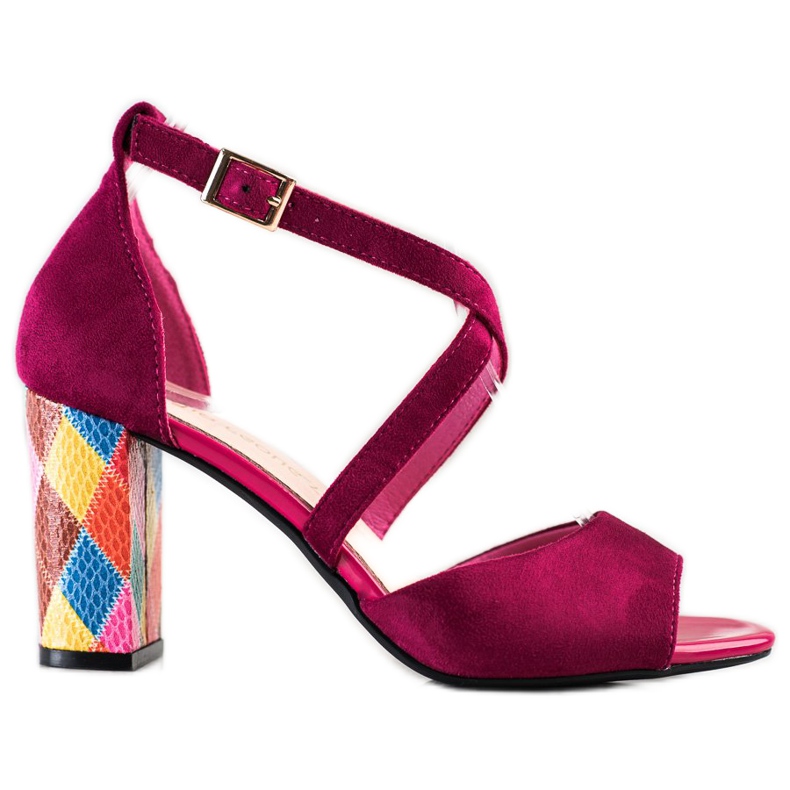 Zapatos de salón Sergio Leone de moda rosado