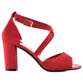 Zapatos de salón Sergio Leone de moda rojo