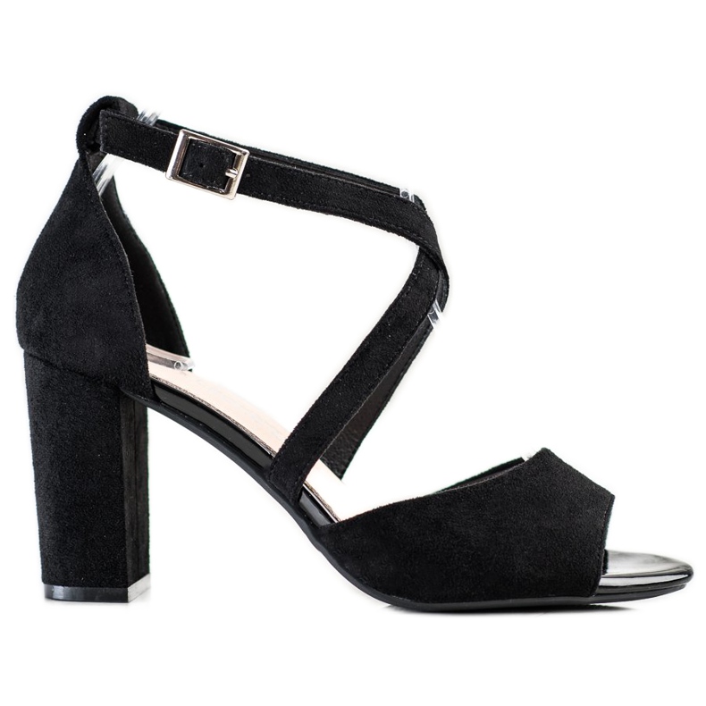 Zapatos de salón Sergio Leone de moda negro