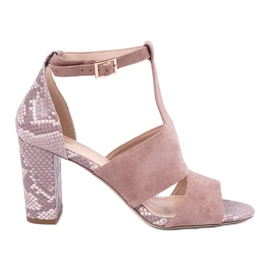 Sandalias construidas Sergio Leone rosa