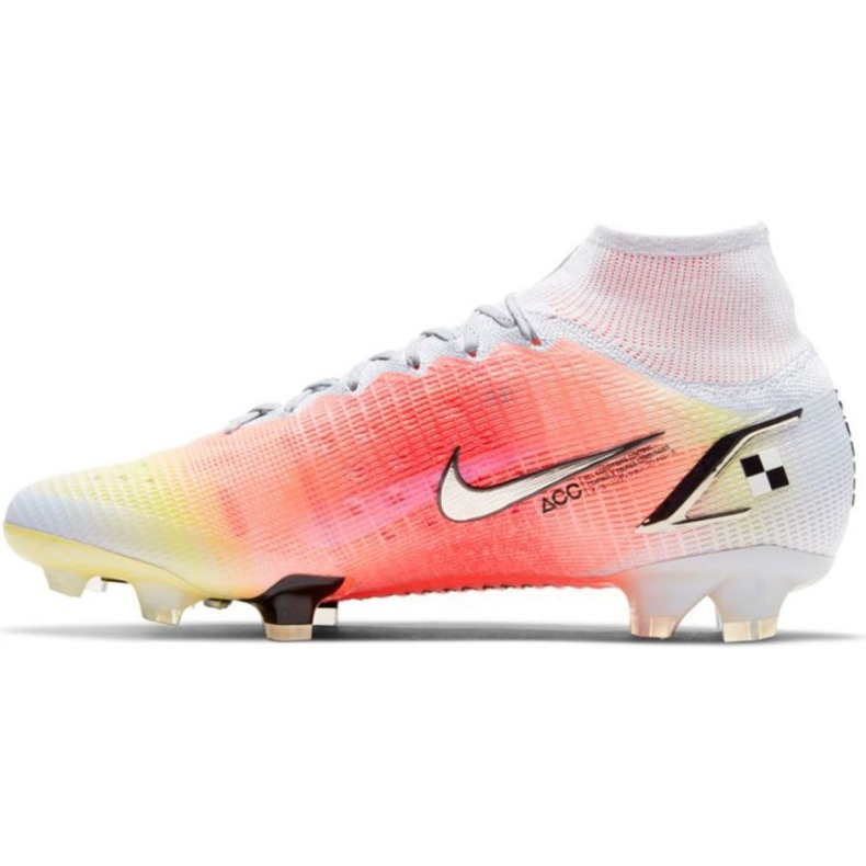 Zapatos de fútbol Nike Mercurial Superfly 8 Elite Mds Fg M CV0959 108 rojo, blanco, naranja naranjas y tintos