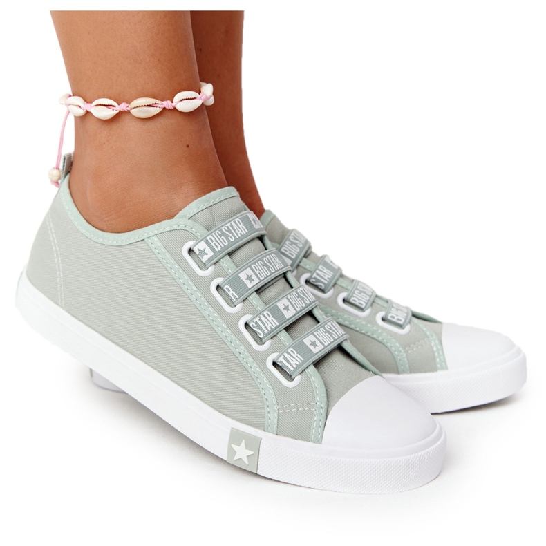 Sneakers de Mujer Big Star HH274097 Verde con puños