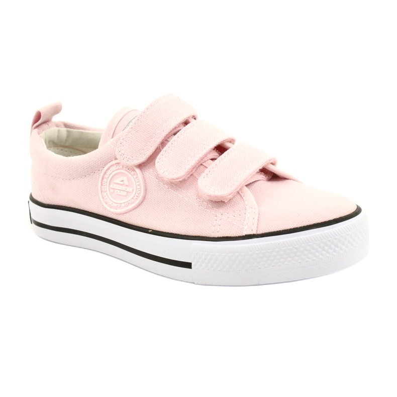 Zapatillas velcro American Club rosa LH63 / 21 rosado