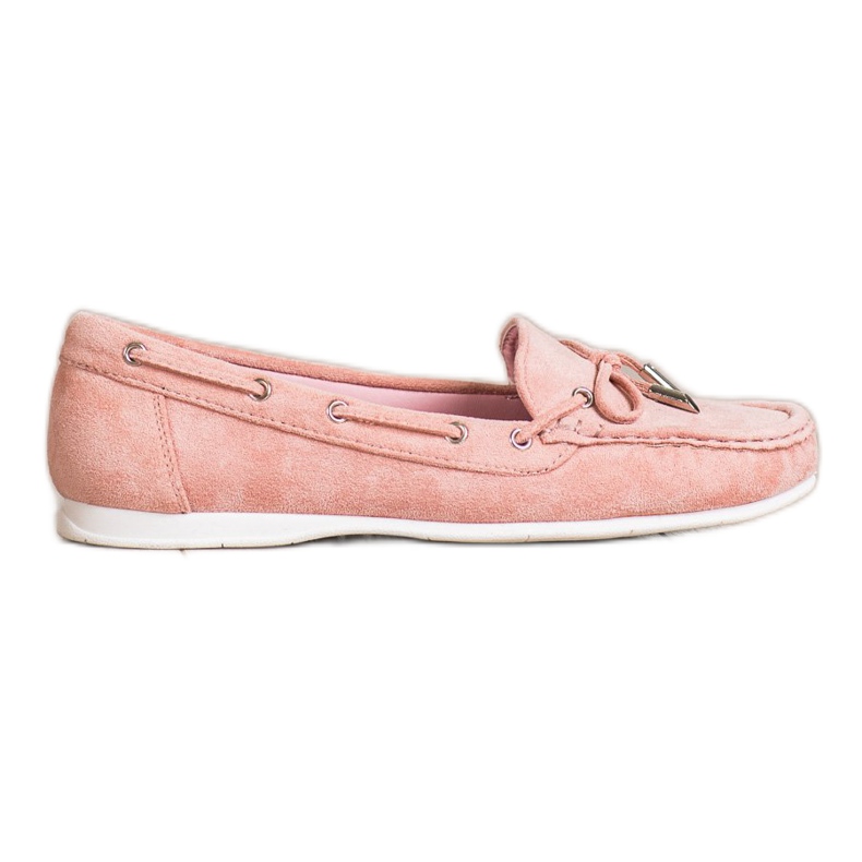 SHELOVET Mocasines rosados ​​casuales