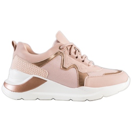 Weide Zapatillas cómodas y elegantes rosado