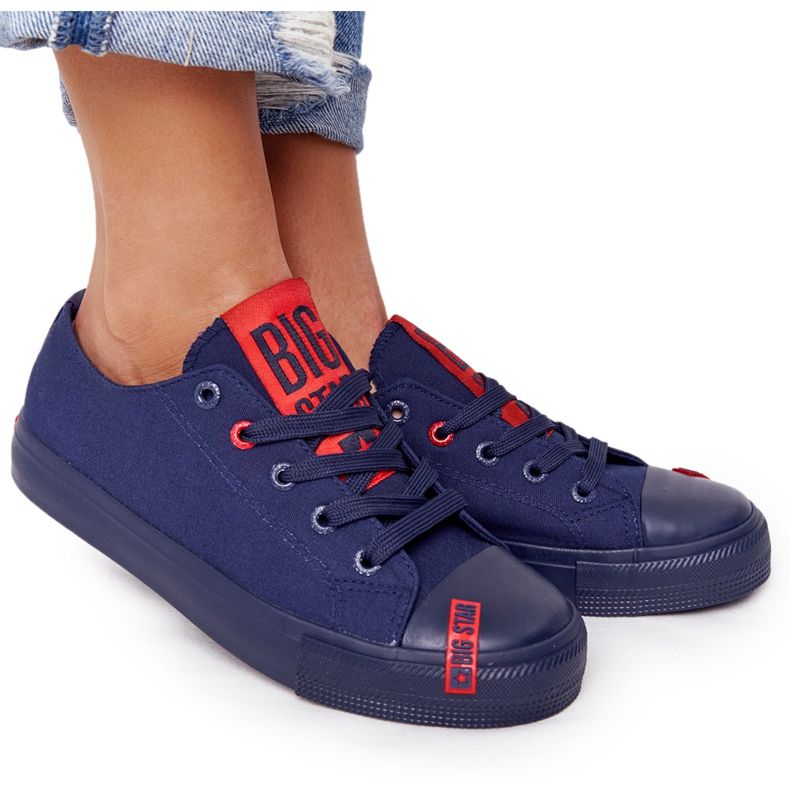 Zapatillas de Mujer Big Star HH274676 Azul Marino rojo